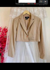 Women's Cropped Blazer Jacket