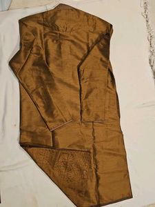 Large Brown Formal Mens Churidar Kurta Set