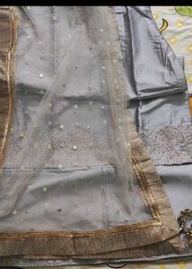 New Elegant Embroidered Kurta Set with Dupatta