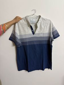 Men's Striped Polo T-Shirt