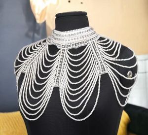 Pearl & Rhinestone Body Chain