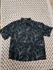 Men's Floral Print Short Sleeve Shirt