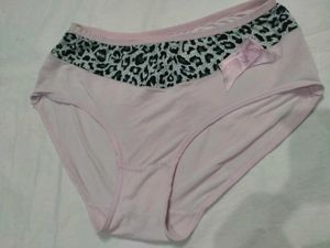 Pink Leopard Print Panty with Bow