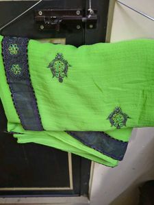Green Embellished Saree