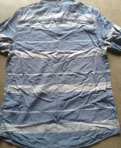 Blue &amp; Gray Striped Button-Down Shirt