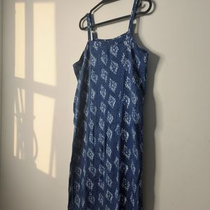 Blue Ikat Print Kurti
