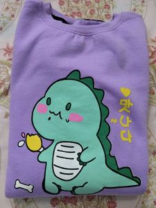 Cute Dinosaur Graphic Sweatshirt