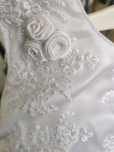 White Party Wear Frock