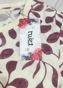 Printed Beige Tshirt