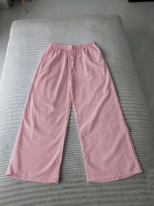 pink lenin pants