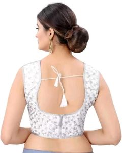 Embroidered Silver Blouse (Sale)