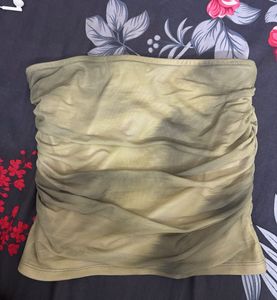 Stylish Tube Top with Ruffle Detail