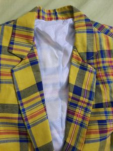 Mustard Blazer For 4-6 Yrs