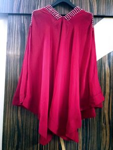 Stunning Red Beaded Cape