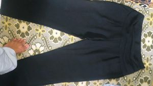 Chic Grey Fold-Over Waist Pants