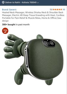 Wireless Shiatsu Neck Massager with Heat