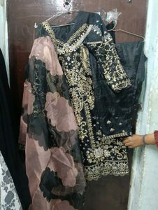 Elegant Black Kurta Set with Dupatta