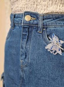 Cargo Denim Skirt