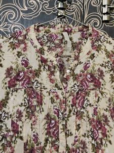 floral cotton top