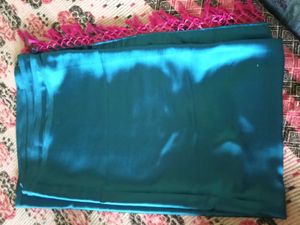 Teal Saree with Pink Blouse