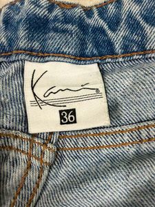Karl Kani Men’s Light Blue Wide Leg Denim Jeans |