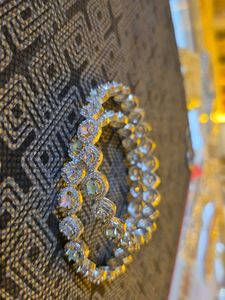 AD Exquisite CZ &amp; Gemstone Bangles