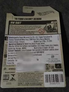 Hot Wheels '70 Ford Escort RS1600