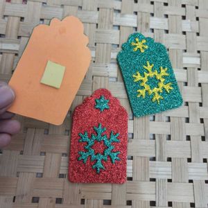 Sparkly Snowflake Embellishments (3)