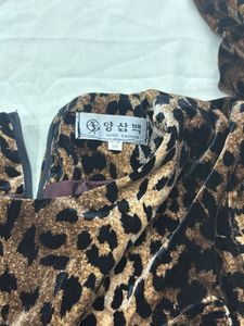 y2k Leopard Print Maxi Dress