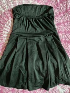 Black Strapless Mini Dress