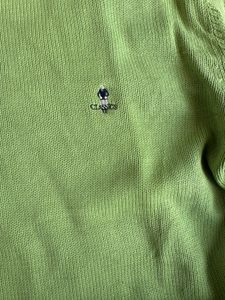 Green Cotton Blend Sweater