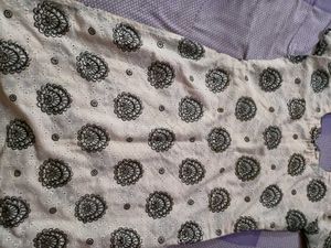 white and black kurti
