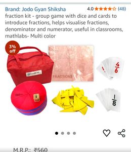 fraction kit  class 4-5 students Price Drop