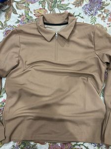 Men's Beige Polo Shirt