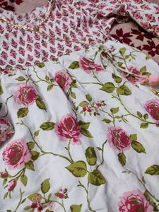 Floral Printed Kurta Set with Dupatta