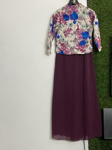 Long Dress with attached Jacket