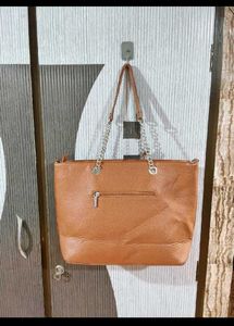 Stylish Brown Leather Tote Bag