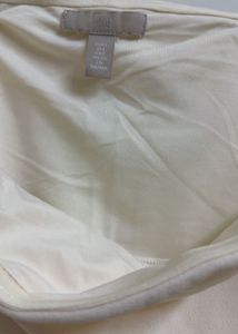 H&amp;M Prettiest White Draped Bandeau Dress