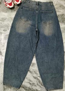 Unisex Baggy Blue Wash Jeans 🔥