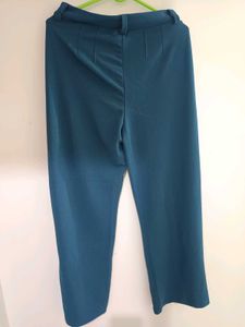 Teal Regular Fit Trouser