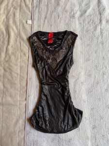 sparkly vintage fitted lace top
