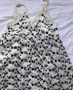 Vintage Floral Print Mini Dress