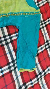 dual shade kurti