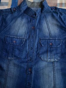 Women's Denim Tunic Top