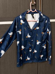 Women Satin Night Suit | Size S