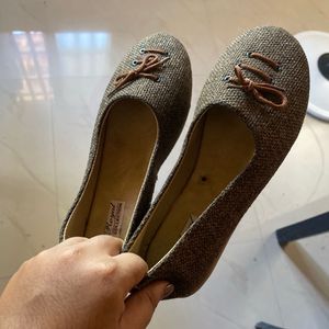 Tweed Lace-Up Flats