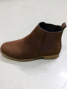 Brown Suede Chelsea Boots