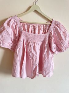 Pink Smocked Top