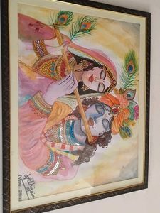 Beautiful Radha Krishna Painting