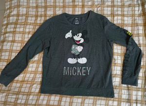 Grey Mickey Mouse Long Sleeve sweatshirt